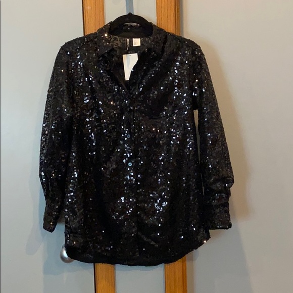 NWT H&M sequin blouse - Picture 1 of 6